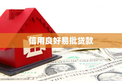 东丽信用良好易批贷款