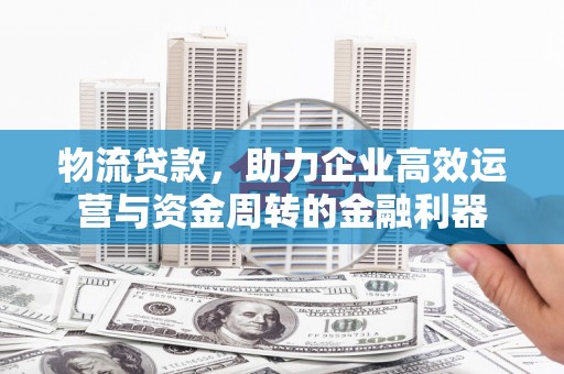 东丽物流贷款，助力企业高效运营与资金周转的金融利器
