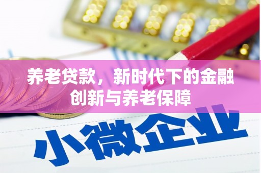 东丽养老贷款，新时代下的金融创新与养老保障