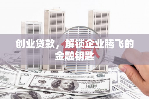 东丽创业贷款，解锁企业腾飞的金融钥匙