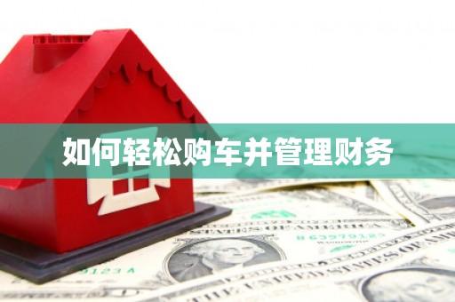 东丽如何轻松购车并管理财务